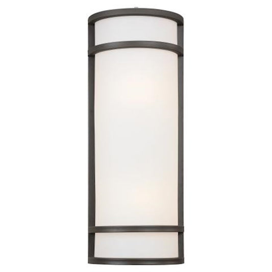 Minka Lavery Bay View 2-Light Wall Sconce | Contemporary Oil Rubbed Bronze | Entryway & Hallway Accent | 8 x 4 x 20 in | Model 9803-143-PL
