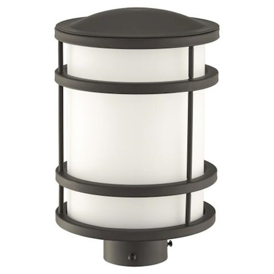 Minka Lavery Bay View 1-Light Post Light | Contemporary Oil Rubbed Bronze | Outdoor Entryway & Garden Path | 8 x 8 x 12 in | Model 9806-143
