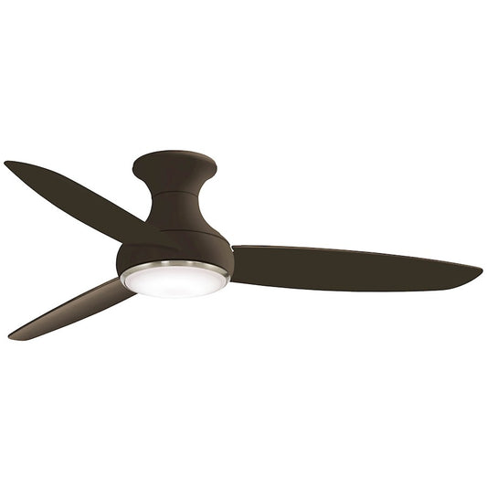 Minka Aire Concept III 54in LED Ceiling Fan | Transitional Oil Rubbed Bronze | Living Room & Covered Patio | 54 x 54 x 12 in | Model F467L-ORB