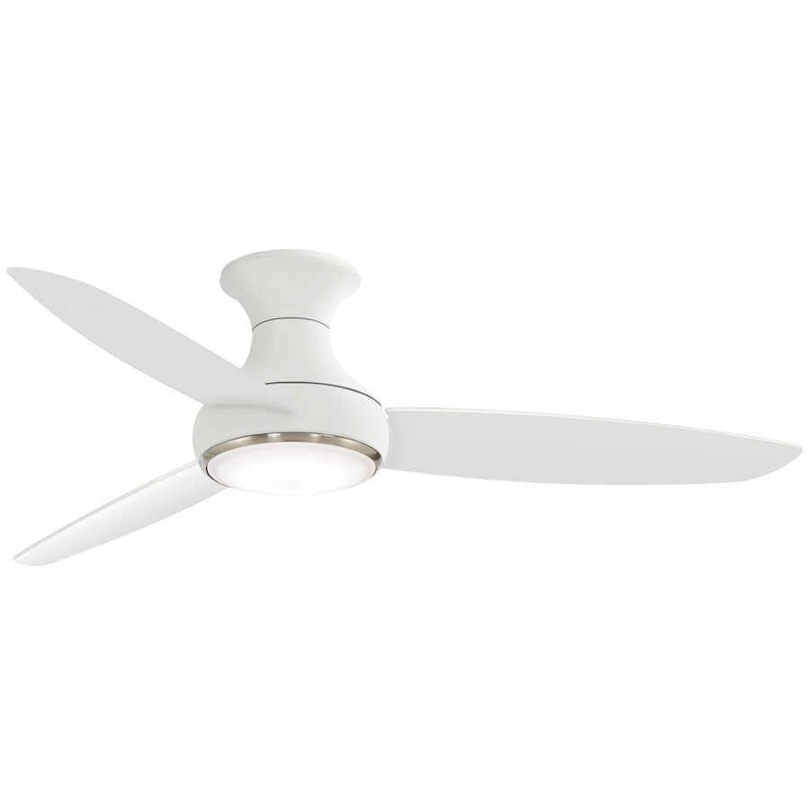 Minka Aire Concept III LED 54in Ceiling Fan | White Transitional Finish | Living Room & Bedroom | 54 x 54 x 12 in | Model F467L-WH