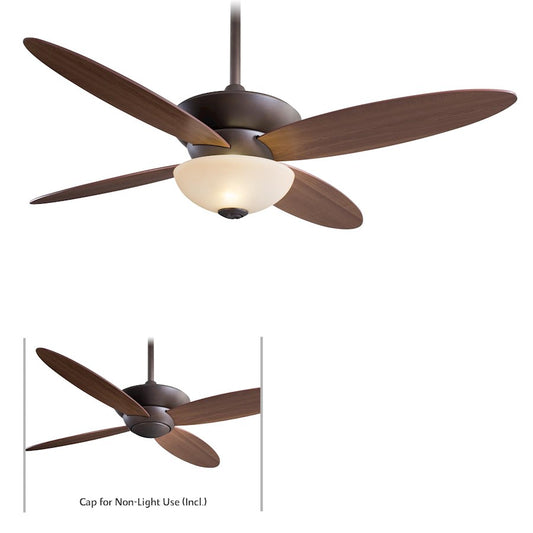 Minka Aire Zen 52in Ceiling Fan | Oil Rubbed Bronze Contemporary | Living Room & Bedroom | 52 x 52 x 16 in | Model F514-ORB