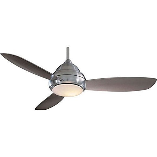 Minka Aire Concept I 52in Ceiling Fan | Brushed Nickel Contemporary Style | Living Room & Great Room | 52 x 52 x 15 in | Model F517-BN