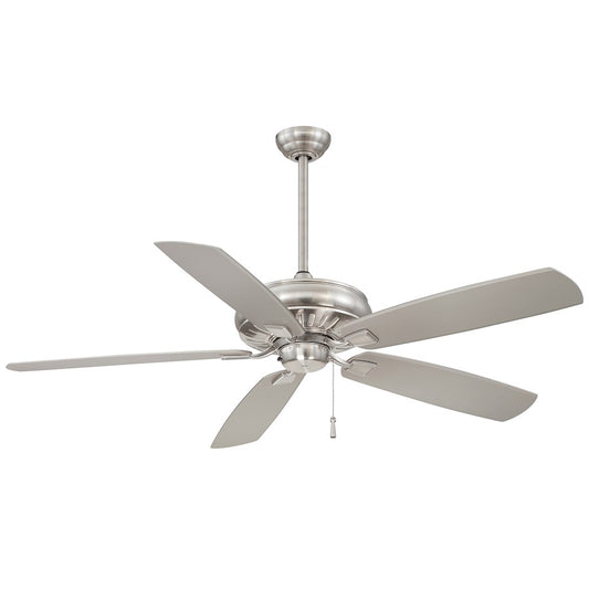 Minka Aire Sunseeker 60in Ceiling Fan | Transitional Brushed Nickel Wet | Covered Patio & Outdoor | 60 x 60 x 16 in | Model F532-BNW