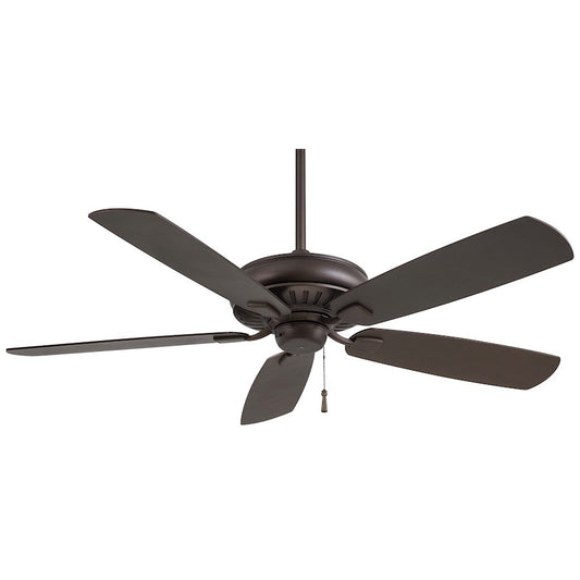 Minka Aire Sunseeker 60in Ceiling Fan | Oil Rubbed Bronze Transitional | Outdoor Patio & Covered Porch | 60 x 60 x 14 in | Model F532-ORB