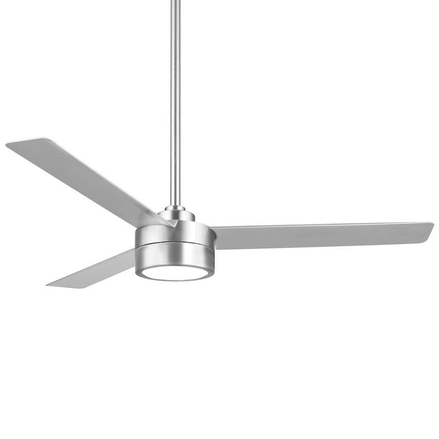 Minka Aire Roto LED 52in Ceiling Fan | Brushed Aluminum with Etched Lens | Bedroom & Living Room | 52 x 52 x 14 in | Model F535L-ABD