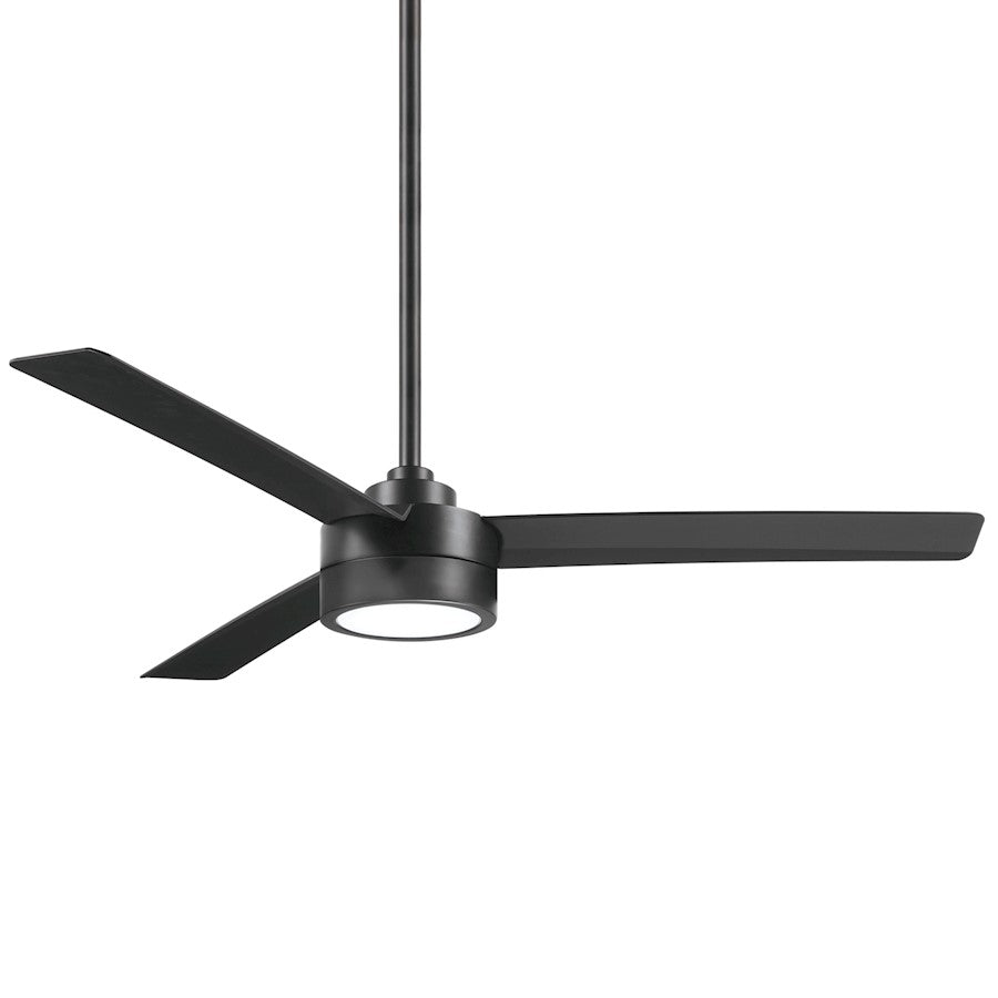 Minka Aire Roto LED 52in Ceiling Fan | Coal and Etched Lens | Living Rooms & Bedrooms | 2099 Lumens, 3000K, Dimmable | Model F535L-CL