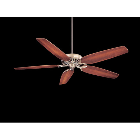 Minka Aire Great Room 72in Ceiling Fan | Traditional Brushed Nickel | Living Room & Family Room | 72 x 72 x 14 in | Model F539-BN