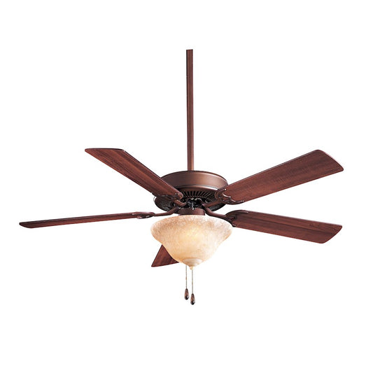 Minka Aire Contractor Uni-Pack 52in Ceiling Fan | Traditional Oil Rubbed Bronze | Living Room & Bedroom | 52 x 52 x 18 in | Model F548-ORB-EX