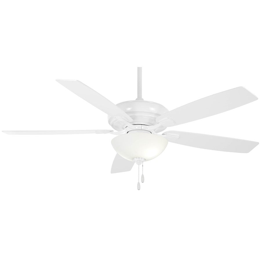 Minka Aire Watt II LED 60in Ceiling Fan | White Transitional | Bedroom & Living Room | 60 x 60 x 20.5 in | Model F552L-WH