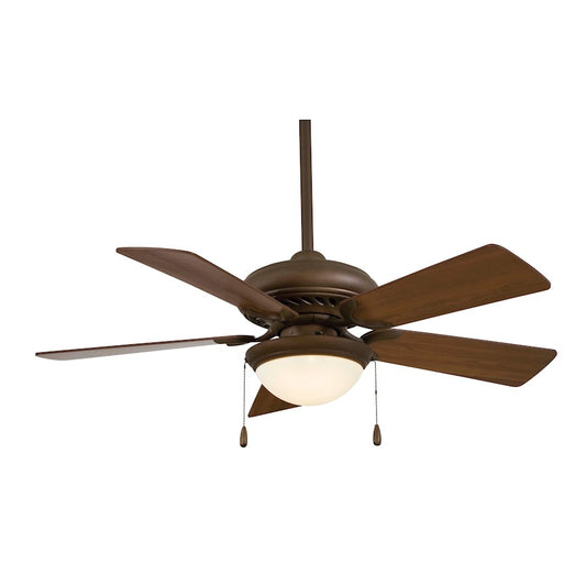 Minka Aire Supra 44in Ceiling Fan | Transitional Oil Rubbed Bronze | Small Spaces Bathroom & Hallway | 44 x 44 x 16.5 in | Model F563-SP-ORB