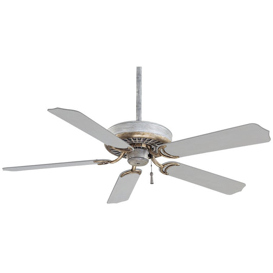 Minka Aire Sundance 52in Ceiling Fan | Traditional Driftwood | Covered Porch Patio Gazebo | 52 x 52 x 12 in | Model F571-DRF