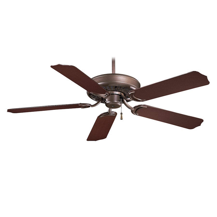 Minka Aire Sundance 42in Ceiling Fan | Coal Steel/ABS with Coal Blades | Covered Patio & Damp Indoor Spaces | 42 x 42 x 14 in | Model F572-CL