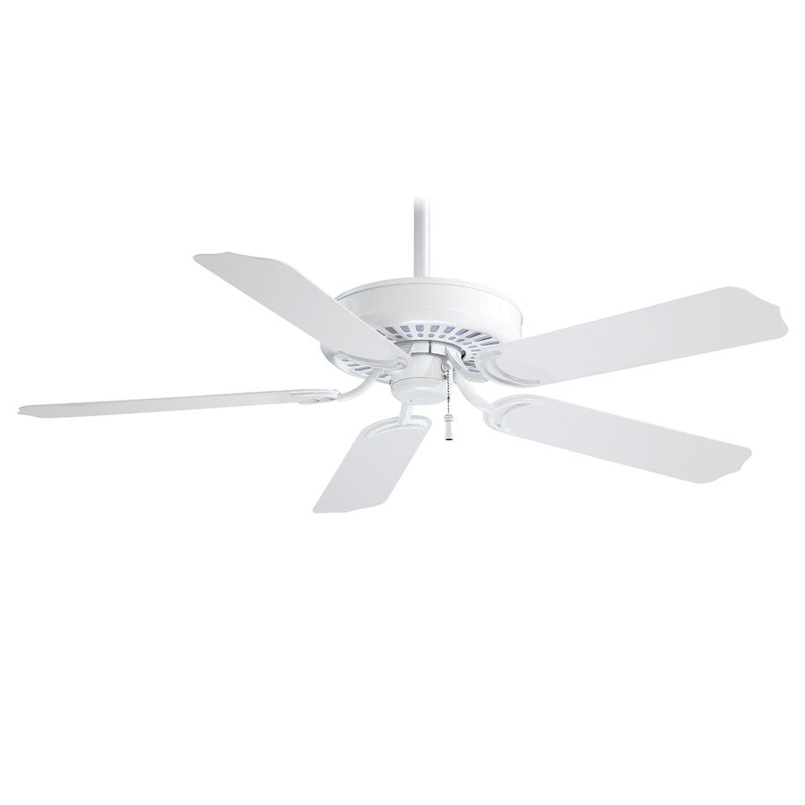 Minka Aire Sundance 42in Ceiling Fan | Coal Steel/ABS with Coal Blades | Covered Patio & Damp Indoor Spaces | 42 x 42 x 14 in | Model F572-CL