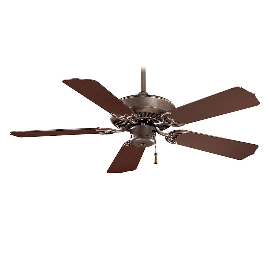 Minka Aire Sundance 42in Ceiling Fan | Coal Steel/ABS with Coal Blades | Covered Patio & Damp Indoor Spaces | 42 x 42 x 14 in | Model F572-CL