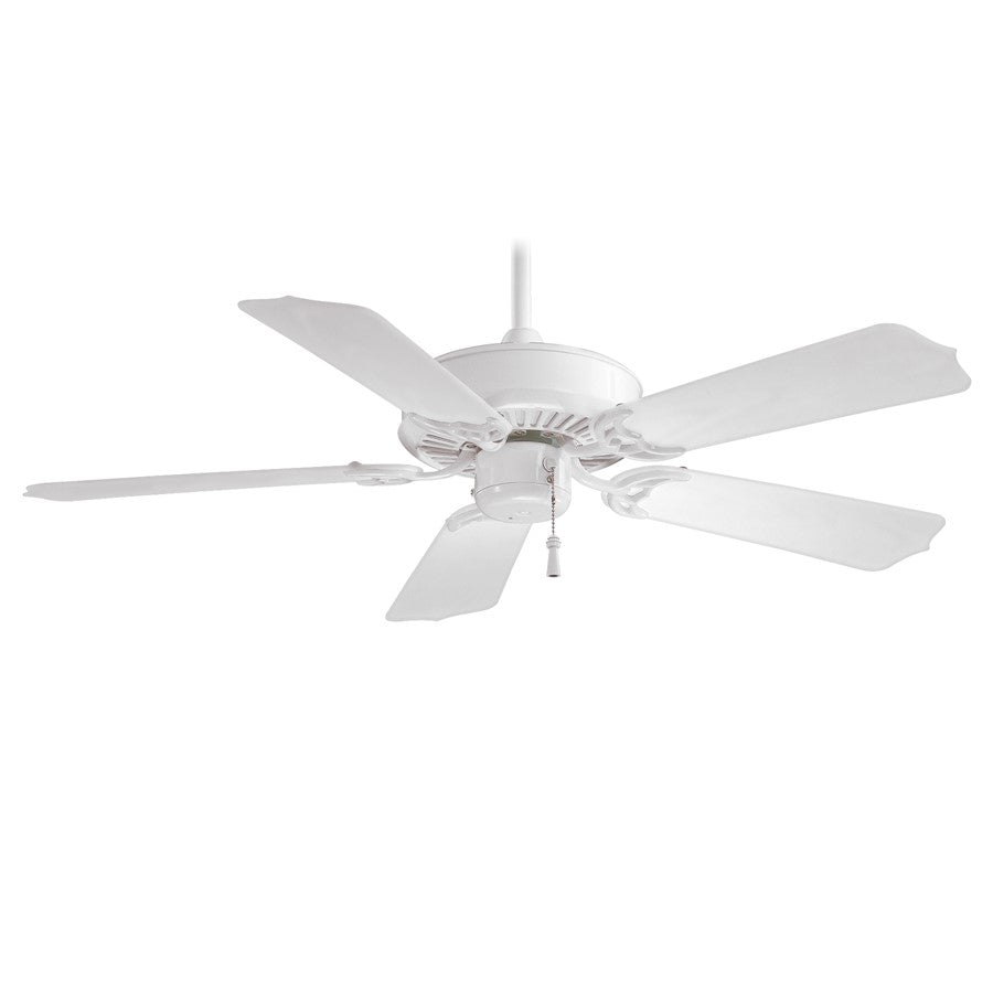 Minka Aire Sundance 42in Ceiling Fan | Coal Steel/ABS with Coal Blades | Covered Patio & Damp Indoor Spaces | 42 x 42 x 14 in | Model F572-CL