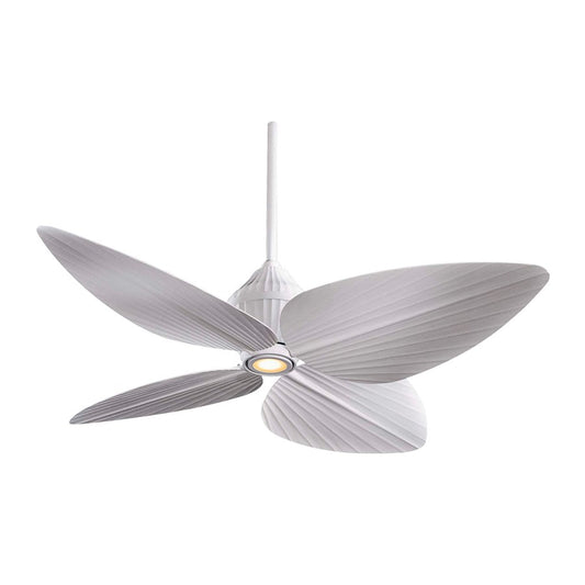 Minka Aire Gauguin 52in Ceiling Fan | Transitional Flat White Finish | Indoor Bedroom & Living Room | 52 x 52 x 14 in | Model F581-WHF