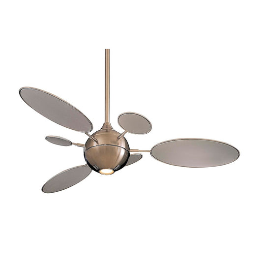 Minka Aire Cirque 54in Ceiling Fan | Brushed Nickel Contemporary | Living Room & Bedroom | 54 x 54 x 15 in | Model F596-BN