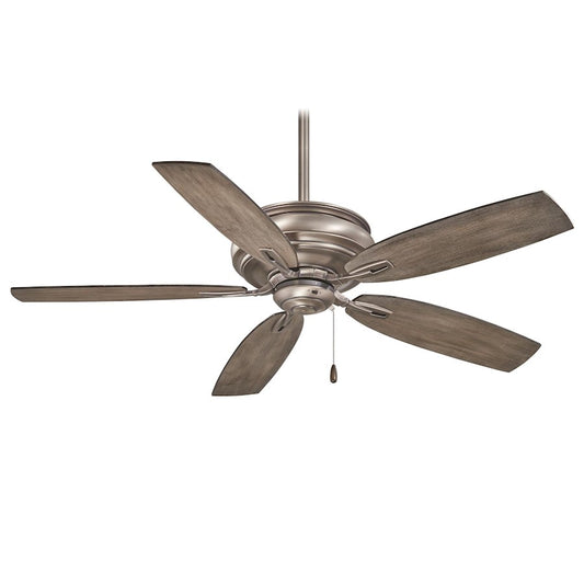 Minka Aire Timeless 54in Ceiling Fan | Traditional Burnished Nickel | Living Room & Bedroom | 54 x 54 x 16 in | Model F614-BNK