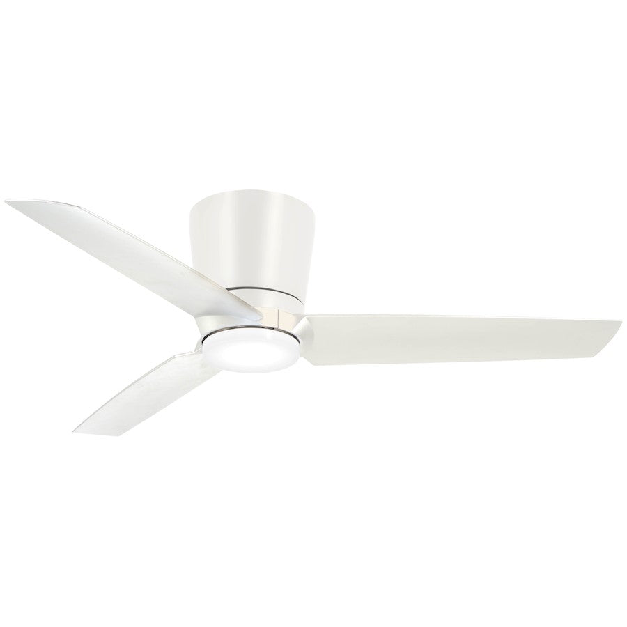 Minka Aire Pure LED 48in Ceiling Fan | Transitional Flat White Finish | Living Room & Bedroom | 10in H | Model F671L-WHF