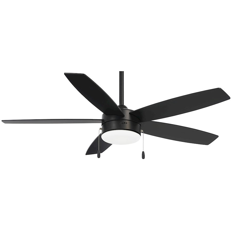 Minka Aire Airetor LED 52in Ceiling Fan | Transitional Coal Finish | Living Room & Bedroom | 52 x 52 x 13 in, 12° Blade Pitch | Model F673L-CL