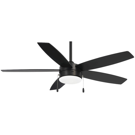 Minka Aire Airetor LED 52in Ceiling Fan | Transitional Coal Finish | Living Room & Bedroom | 52 x 52 x 13 in, 12° Blade Pitch | Model F673L-CL