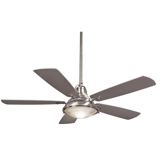 Minka Aire Groton 56in Ceiling Fan | Transitional Polished Nickel | Indoor Living Room & Bedroom | 56 x 56 x 20 in | Model F681-PN