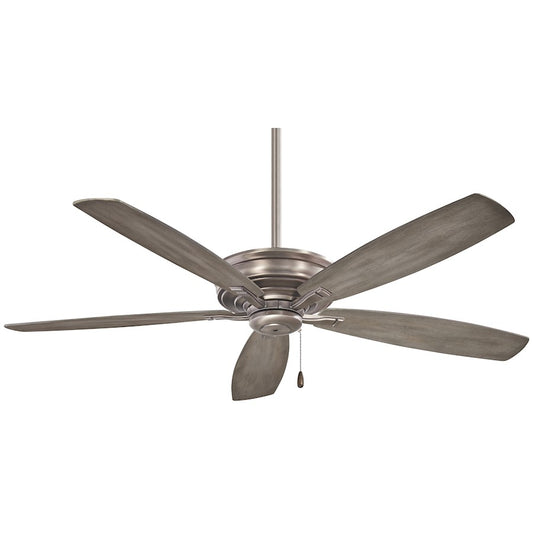 Minka Aire Kafe 52in Ceiling Fan | Burnished Nickel Transitional | Living Room & Bedroom | 52 x 52 x 13 in | Model F695-BNK