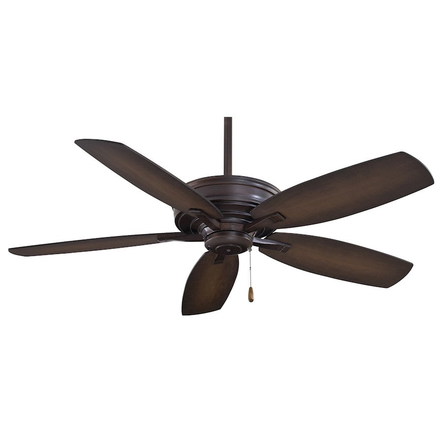 Minka Aire Kafe 52in Ceiling Fan | Traditional Kocoa Finish | Living Room & Bedroom | 52 x 52 x 13 in | Model F695-KA