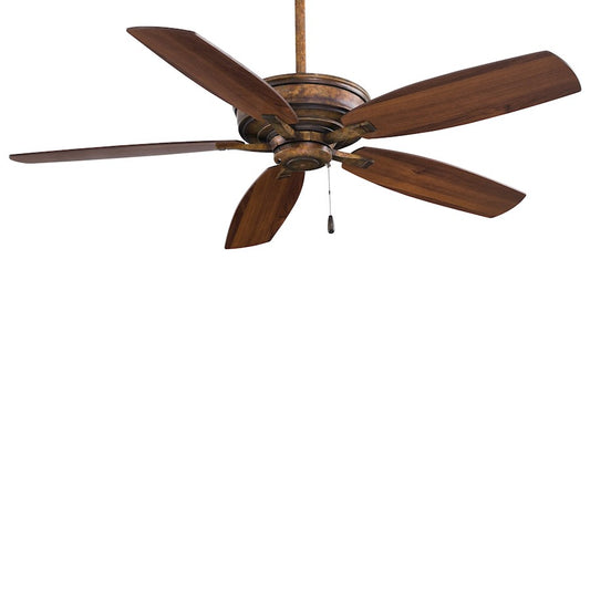 Minka Aire Kafe 52in Ceiling Fan | Transitional Vineyard Patina Finish | Living Room & Bedroom | 52 x 52 x 13 in | Model F695-VP