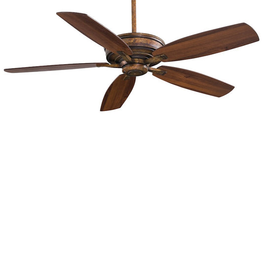 Minka Aire Kafe XL 60in Ceiling Fan | Transitional Vineyard Patina Finish | Living Room & Great Room | 60 x 60 x 13 in | Model F696-VP
