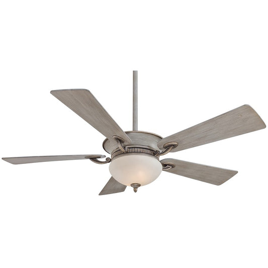 Minka Aire Delano 52in Ceiling Fan | Driftwood Transitional Finish | Bedroom & Living Room | 52 x 52 x 15.5 in | Model F701-DRF