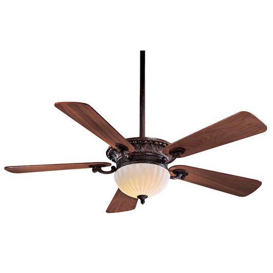 Minka Aire Volterra 52in Ceiling Fan | Traditional Volterra Bronze | Living Room & Bedroom | 52 x 52 x 15 in | Model F702-VB