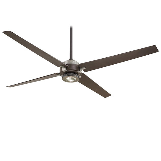 Minka Aire Spectre 60in Ceiling Fan | Industrial Oil Rubbed Bronze and Brushed Nickel Finish | Living Room & Bedroom | Model F726-ORB-BN