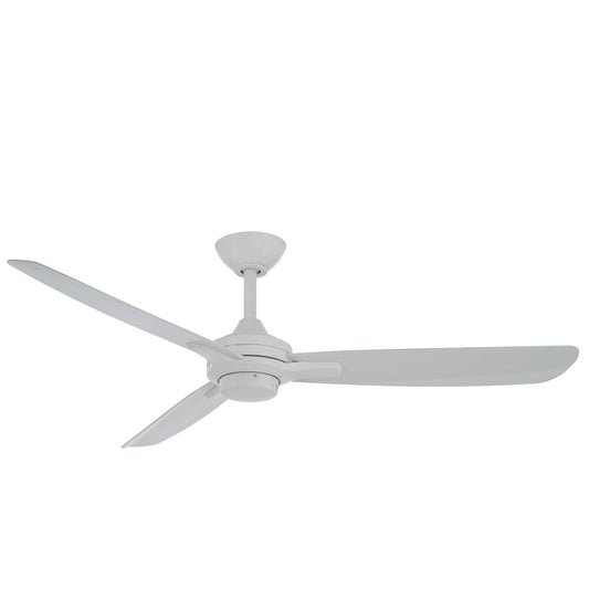 Minka Aire Rudolph 52in Ceiling Fan | Contemporary Flat White | Living Room & Bedroom | 52 x 52 x 10.75 in | Model F727-WHF