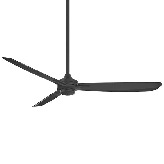 Minka Aire Rudolph Wet 60in Ceiling Fan | Coal Finish | Covered Patio & Outdoor Room | 60 x 60 x 13.75 in | Model F728-CL