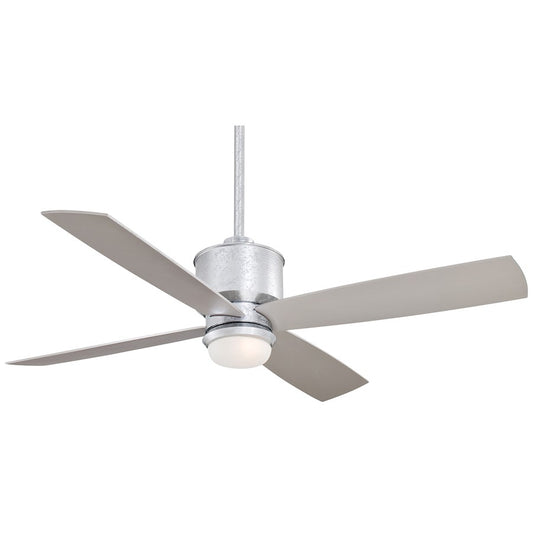 Minka Aire Strata 52in Ceiling Fan | Galvanized Contemporary Rustic | Living Room & Bedroom | 52 x 52 x 15 in | Model F734-GL