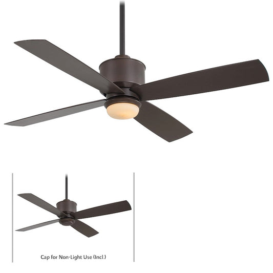 Minka Aire Strata 52in Ceiling Fan | Contemporary Oil Rubbed Bronze | Living Room & Bedroom | 52 x 52 x 16 in | Model F734-ORB