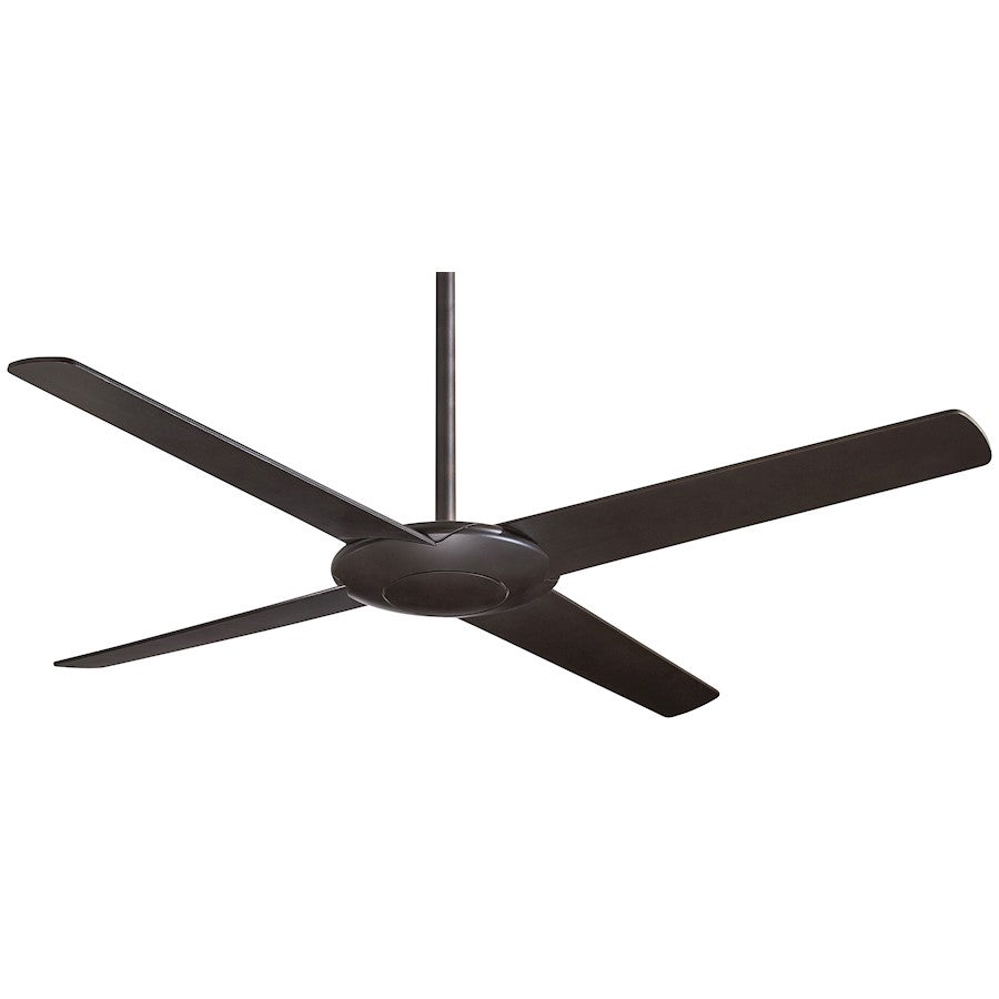Minka Aire Pancake 52in Ceiling Fan | Contemporary Oil Rubbed Bronze | Living Room & Bedroom | 52 x 52 x 10 in | Model F738-ORB