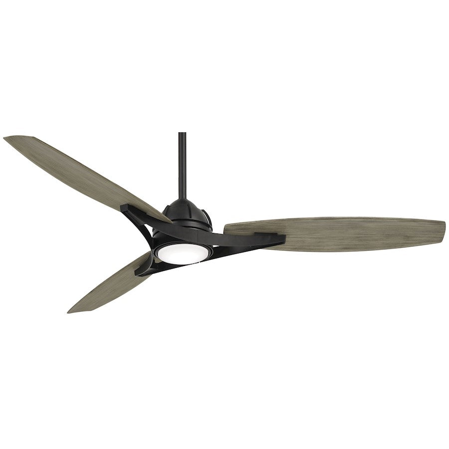 Minka Aire Molino 65in LED Ceiling Fan | Transitional Coal Finish | Living Room & Bedroom | 65 x 65 x 14.5 in | Model F742L-CL-SG