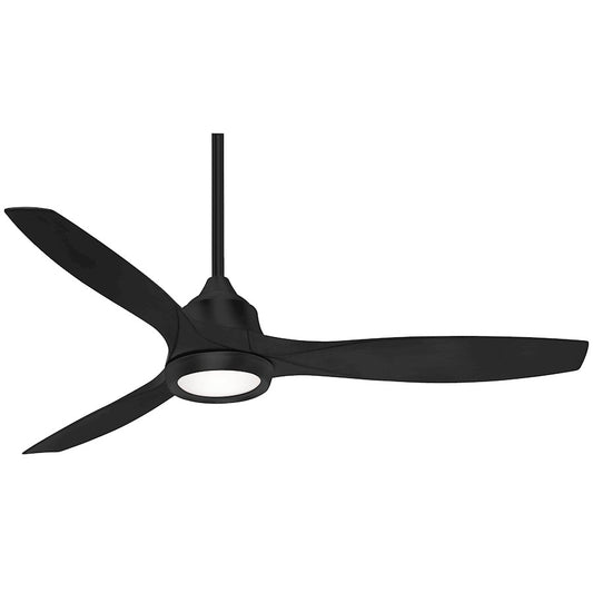 Minka Aire Skyhawk 60in LED Ceiling Fan | Transitional Coal Finish | Living Room & Bedroom | 60 x 60 x 16 in | Model F749L-CL