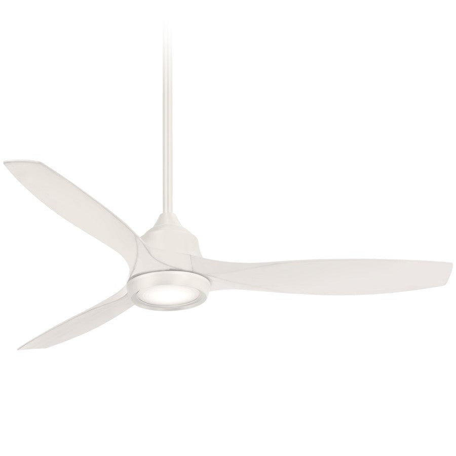 Minka Aire Skyhawk LED 60in Ceiling Fan | Flat White Transitional | Living Room & Great Room | 60 x 60 x 16 in | Model F749L-WHF