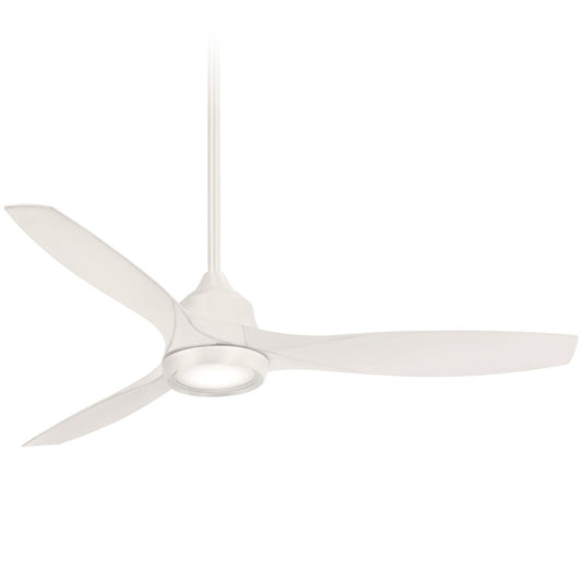 Minka Aire Skyhawk LED 60in Ceiling Fan | Flat White Transitional | Living Room & Great Room | 60 x 60 x 16 in | Model F749L-WHF