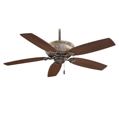 Minka Aire Classica LED 54in 5-Blade Ceiling Fan | Traditional Provencal Blanc and Frosted White Glass | Living Room & Dining Room | Model F759L-PBL