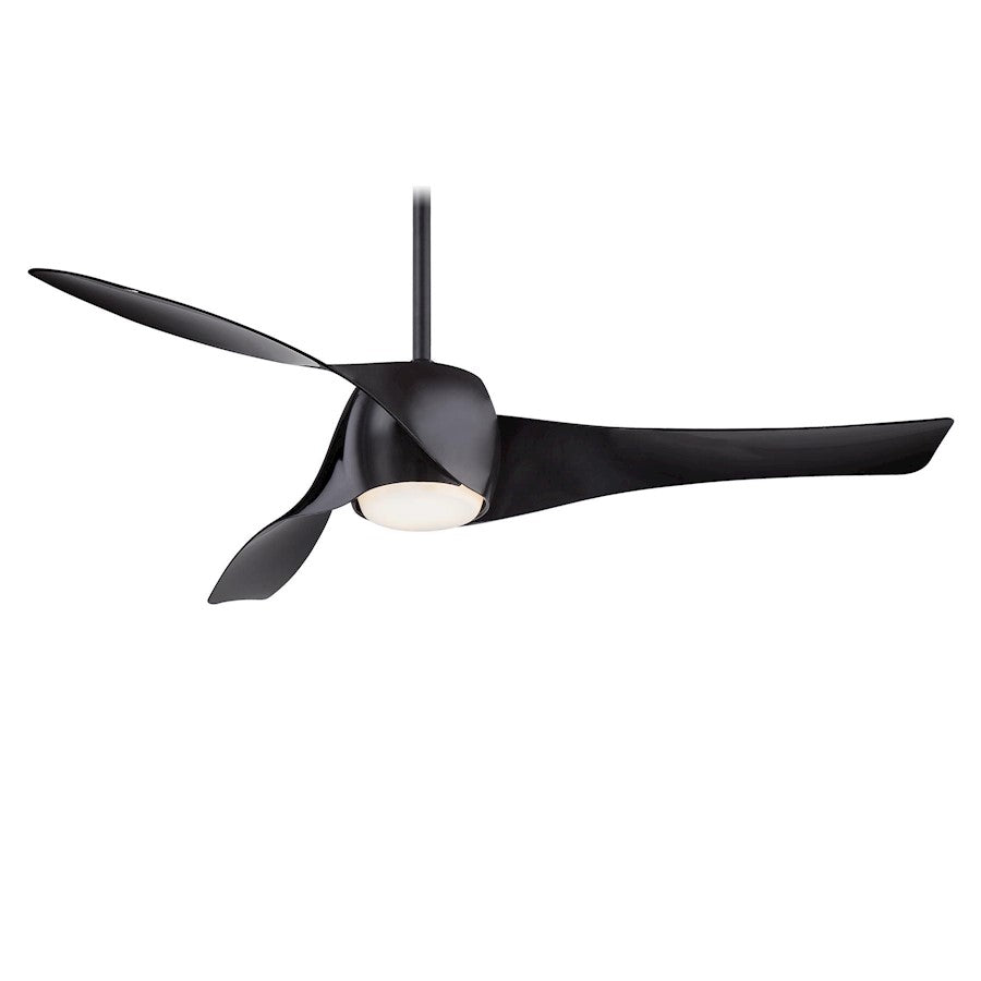 Minka Aire Artemis LED 58in Ceiling Fan | Black Transitional | Living Room & Bedroom | 58 x 58 x 13 in | Model F803L-BK