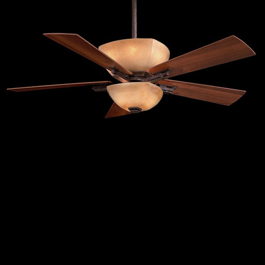 Minka Aire Lineage 54in Ceiling Fan | Transitional Iron Oxide Finish | Living Room & Bedroom | 54 x 54 x 14 in | Model F812-IO