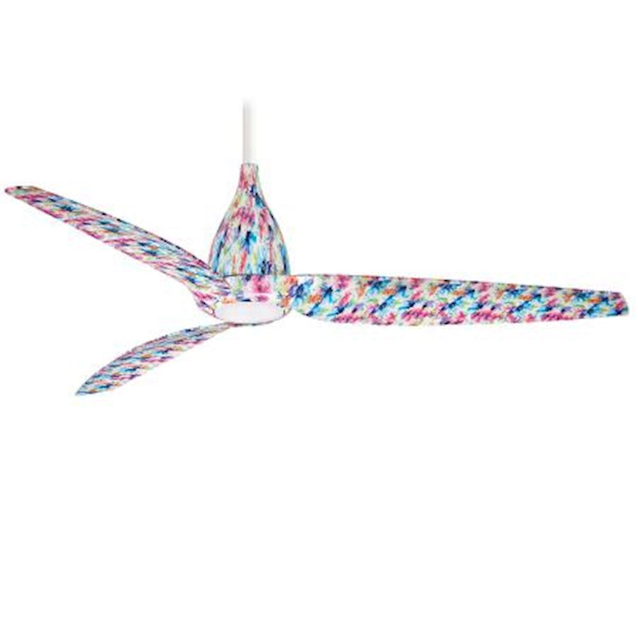 Minka Aire Tear 60in LED Ceiling Fan | Transitional Flower Finish | Living Room & Bedroom | 60 x 60 x 16 in | Model F831L-FLR