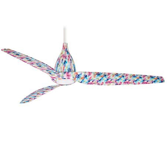 Minka Aire Tear 60in LED Ceiling Fan | Transitional Flower Finish | Living Room & Bedroom | 60 x 60 x 16 in | Model F831L-FLR
