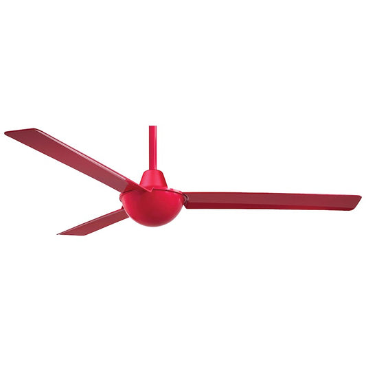 Minka Aire Kewl 52in Ceiling Fan | Red Contemporary | Living Room & Bedroom | 52 x 52 x 11 in | Model F833-RD