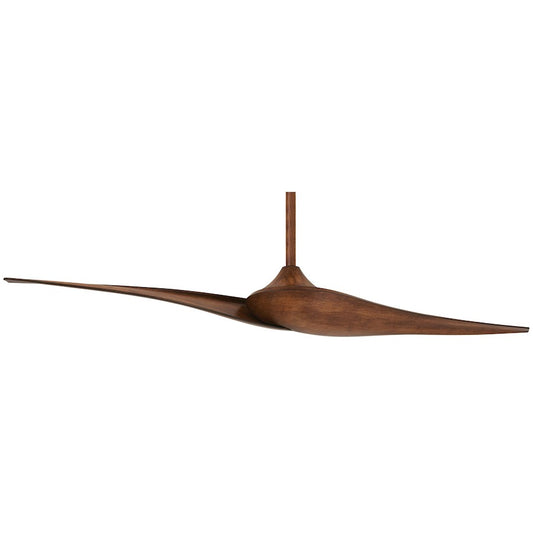 Minka Aire Wave II 60in Ceiling Fan | Contemporary Distressed Koa | Living Room & Bedroom | 60 x 60 x 13 in | Model F846-DK