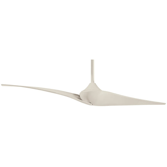 Minka Aire Wave II 60in Ceiling Fan | Minimalist 2-Blade White Flat Design | Living Room & Bedroom | 60 x 60 x 13 in | Model F846-WHF